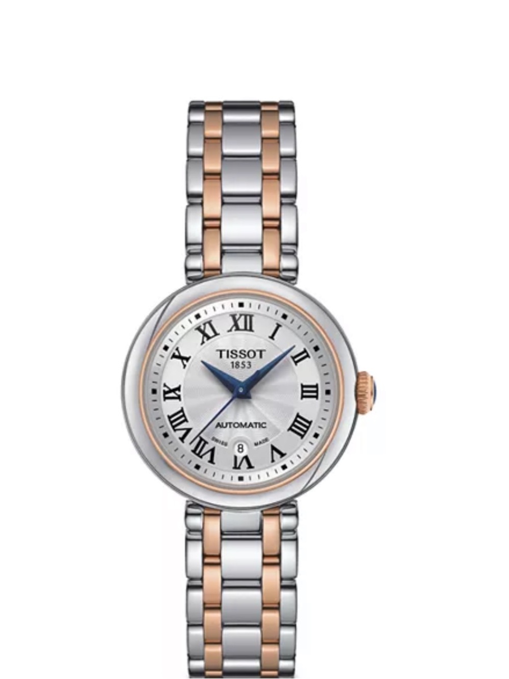 Tissot Two-Tone Silver and Rose Gold Automatic Women's Watch